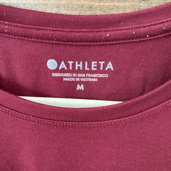 Athleta Burgundy Tank Top with Breathable Fabric and Sleek Design - Picture 2 of 3